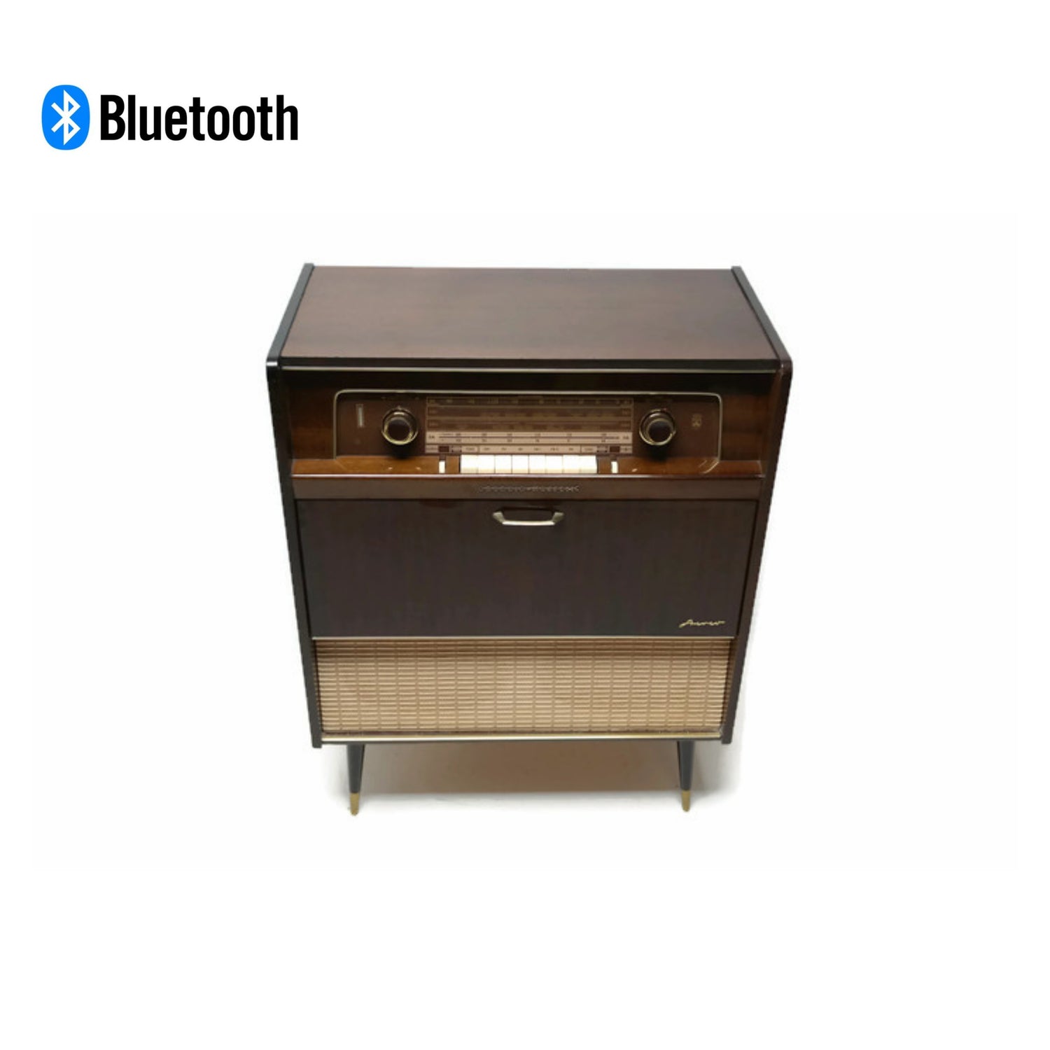 **SOLD OUT** GRUNDIG MAJESTIC Modern Turntable Record Player Stereo Console The Vintedge Co.