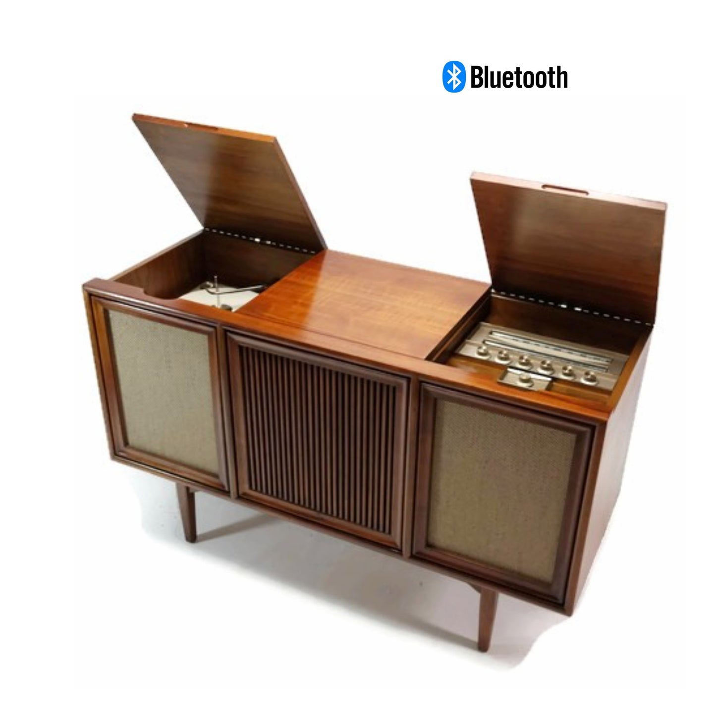 **SOLD OUT**  MOTOROLA 3-Channel Mid Century Record Player Changer Stereo Console The Vintedge Co.