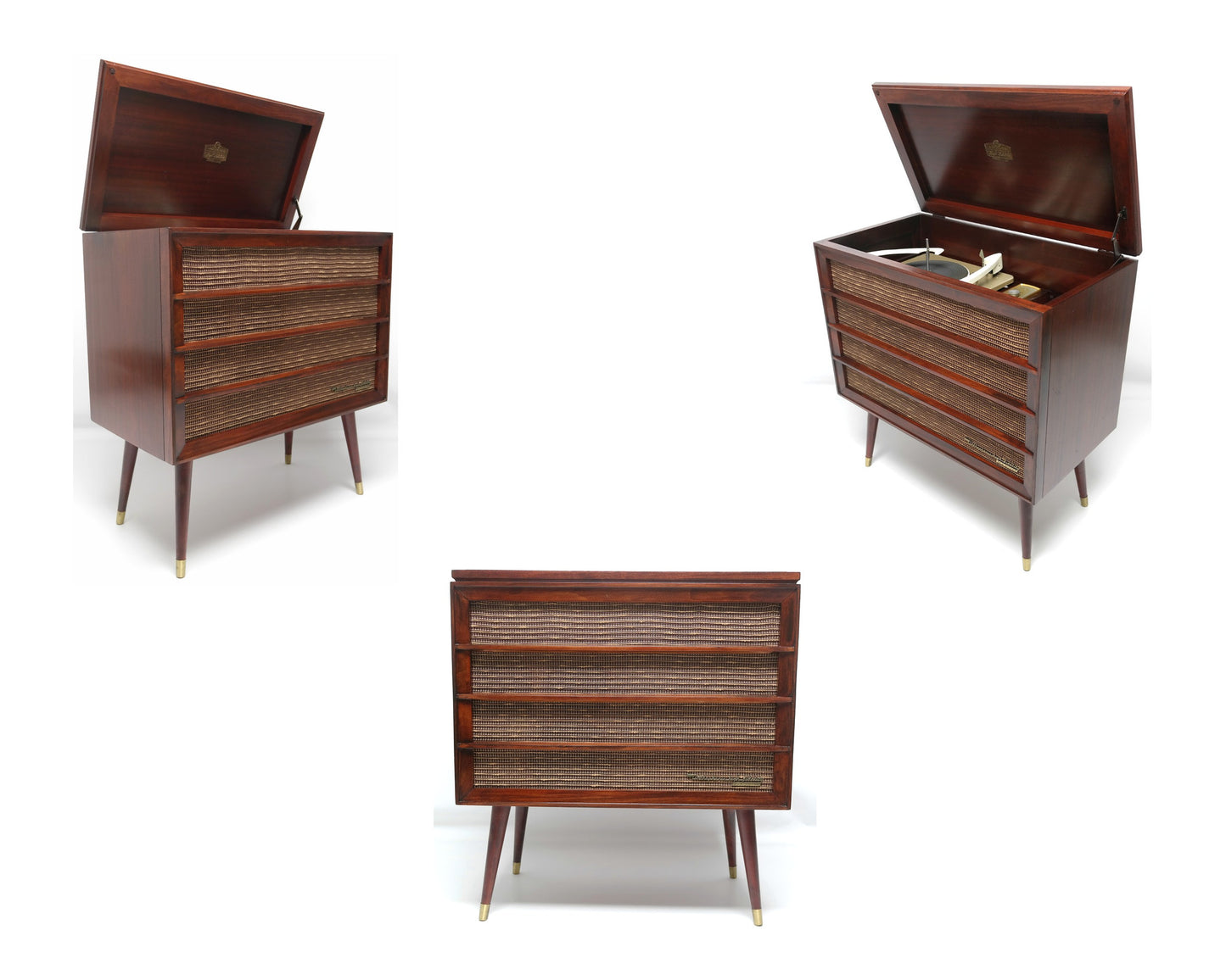 Mid Century Modern RCA Orthophonic High Fidelity Record player with Fm Tuner The Vintedge Co.