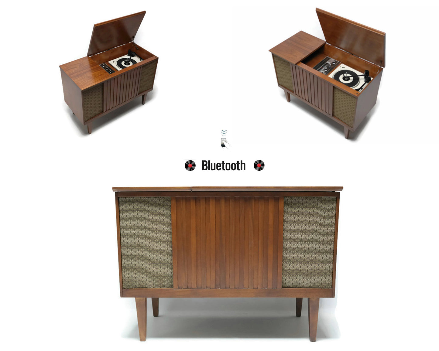 **SOLD OUT** DuMont Petite Mid Century Stereo Console Record Player Changer The Vintedge Co.