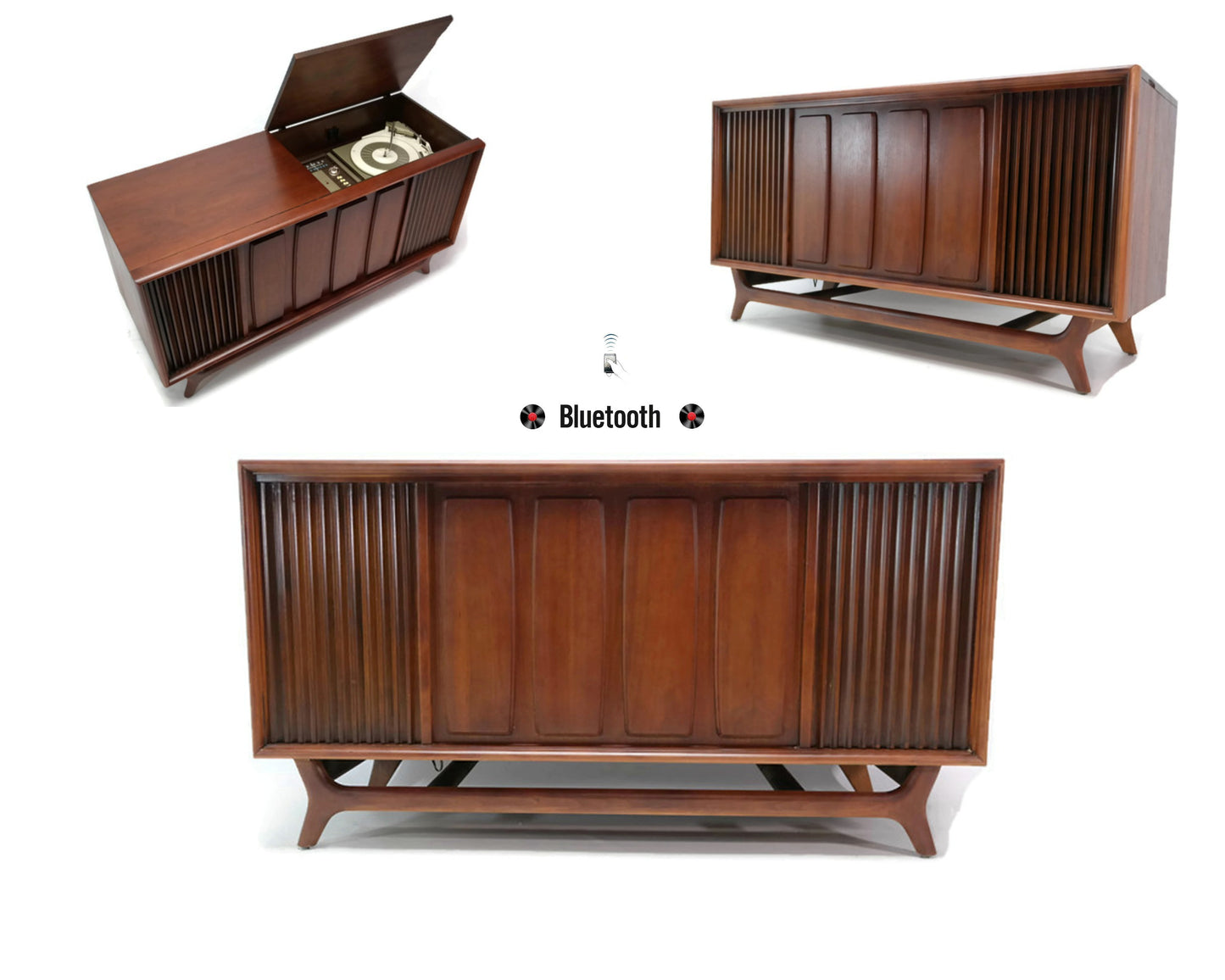 **SOLD OUT** 60's PACKARD BELL Mid Century Record Player Changer Stereo Console The Vintedge Co.