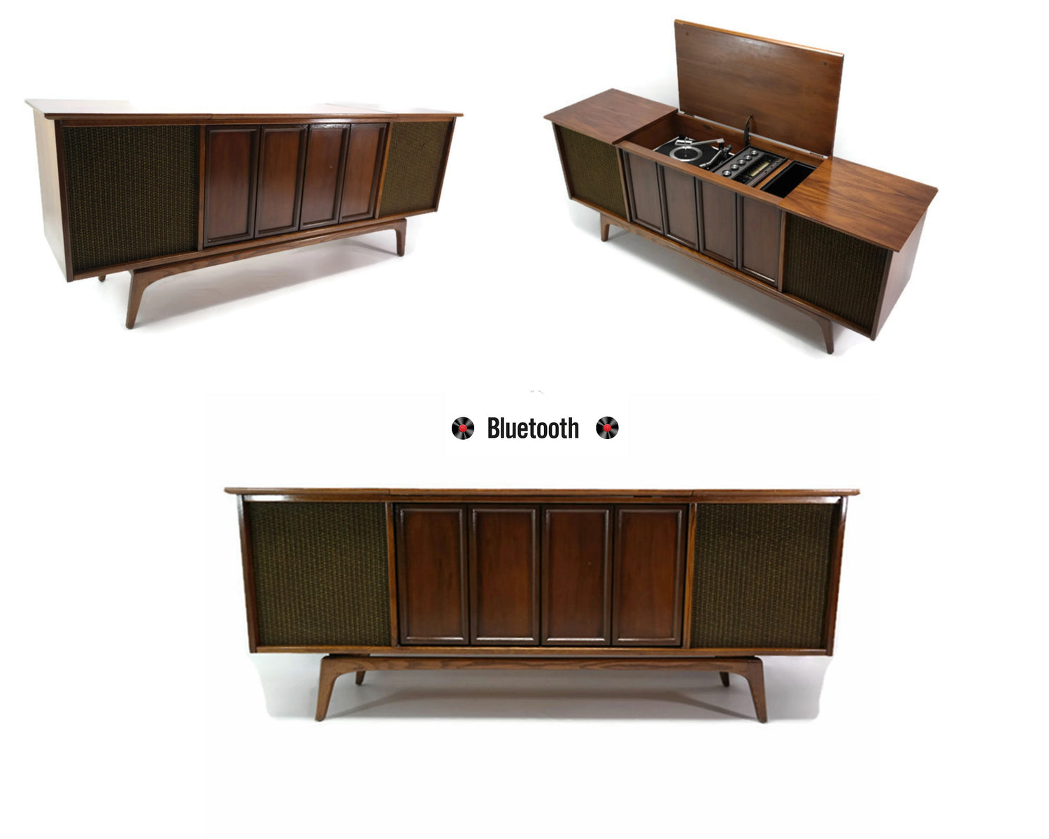 **SOLD OUT** SILVERTONE Mid Century Record Player Changer Stereo Console The Vintedge Co.