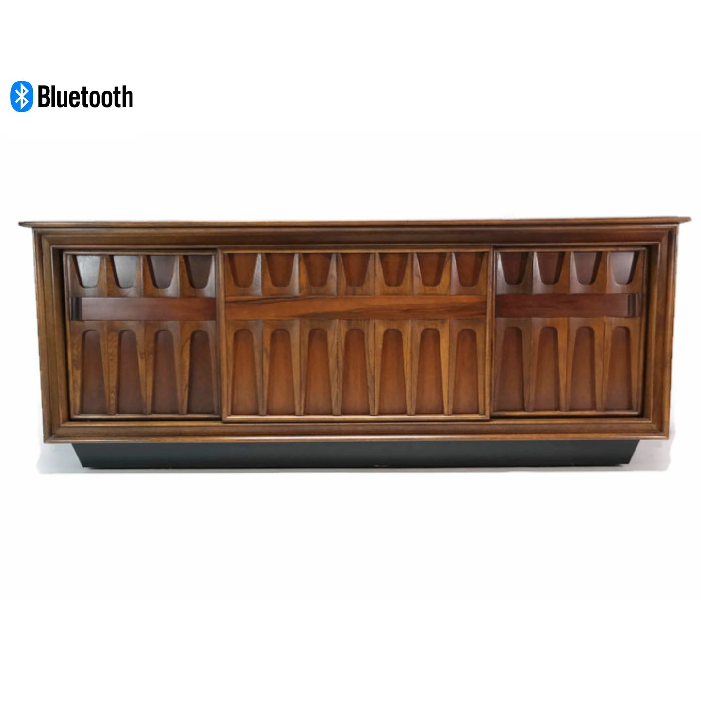 **SOLD OUT** RCA BRASILIA/COFFEY Style Long and Low LUXE Record Player Changer AM|FM Stereo Console - Bluetooth The Vintedge Co.