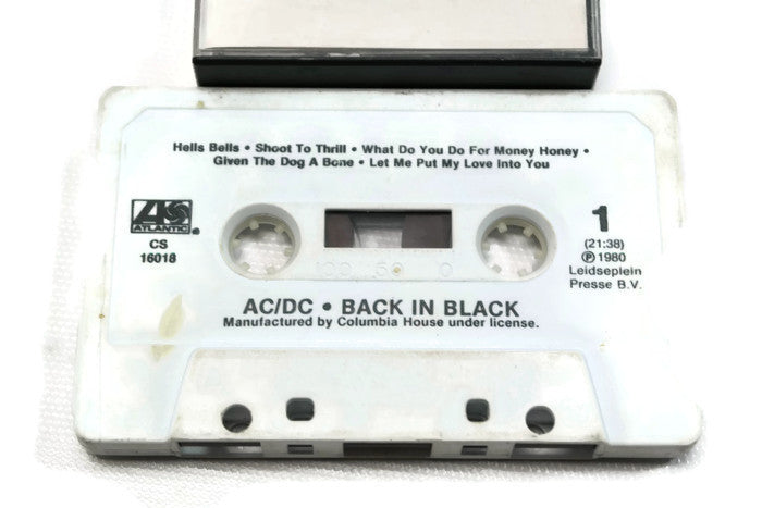 AC / DC - Vintage Cassette Tape - BACK IN BLACK The Vintedge Co.