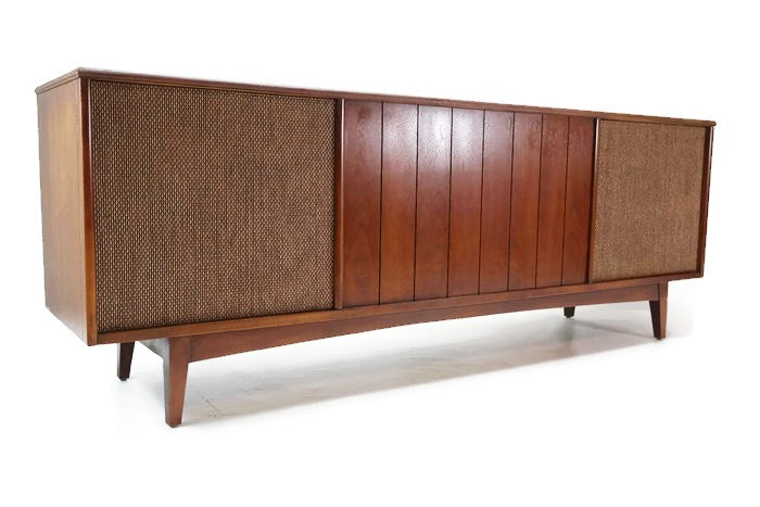 **SOLD OUT**  ADMIRAL Long and Low Vintage Record Player Changer Stereo Console - Bluetooth The Vintedge Co.