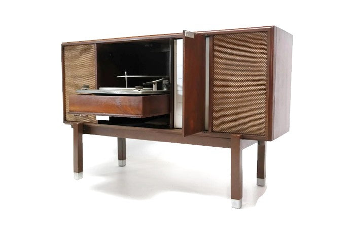 **SOLD OUT** VOICE OF MUSIC 60's Record Player Changer Stereo Console Wall Mount Console Stand Cabinet - Bluetooth The Vintedge Co.