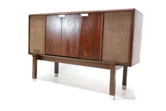 **SOLD OUT** VOICE OF MUSIC 60's Record Player Changer Stereo Console Wall Mount Console Stand Cabinet - Bluetooth The Vintedge Co.