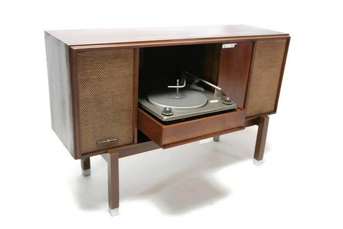**SOLD OUT** VOICE OF MUSIC 60's Record Player Changer Stereo Console Wall Mount Console Stand Cabinet - Bluetooth The Vintedge Co.