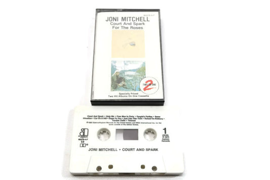 JONI MITCHELL - Vintage Cassette Tape - COURT AND SPARK FOR THE ROSES The Vintedge Co.
