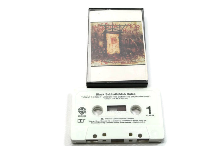 BLACK SABBATH - Vintage Cassette Tape - MOB RULES The Vintedge Co.