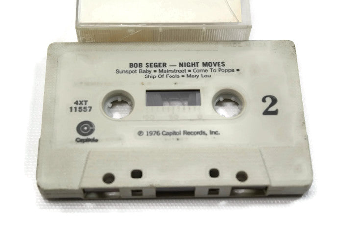 BOB SEGER - Vintage Cassette Tape - NIGHT MOVES The Vintedge Co.