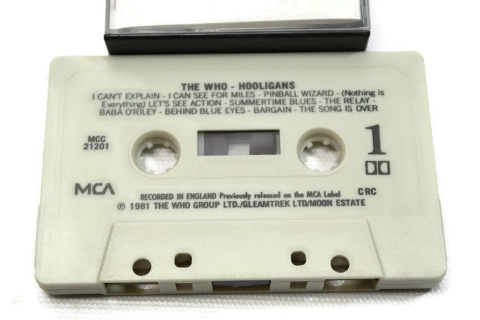 THE WHO - Vintage Cassette Tape - HOOLIGANS The Vintedge Co.