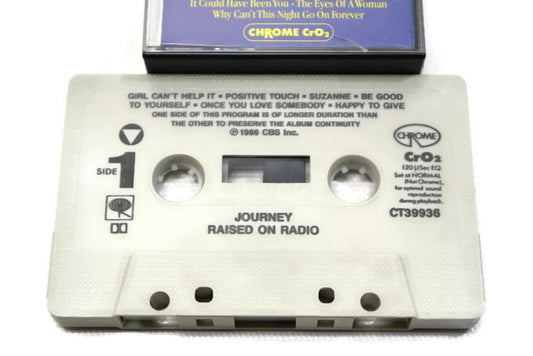 JOURNEY - Vintage Cassette Tape - RAISED ON RADIO The Vintedge Co.