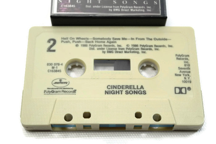 CINDERELLA - Vintage Cassette Tape - NIGHT SONGS The Vintedge Co.