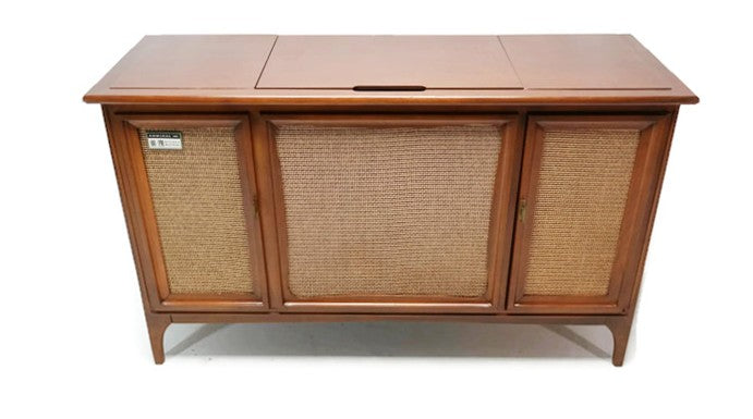 **SOLD OUT**  ADMIRAL Mid Century Record Player Changer Stereo Console w/Removable Stereo Speaker - Bluetooth The Vintedge Co.