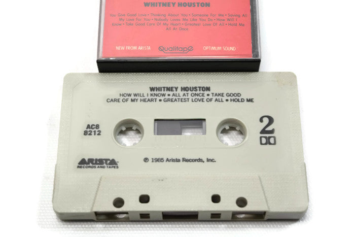 WHITNEY HOUSTON - Vintage Cassette Tape - WHITNEY HOUSTON The Vintedge Co.