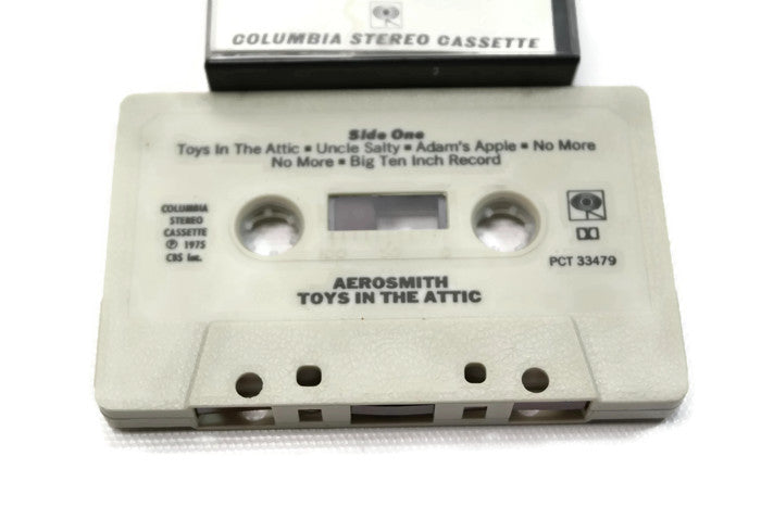AEROSMITH - Vintage Cassette Tape - TOYS IN THE ATTIC The Vintedge Co.