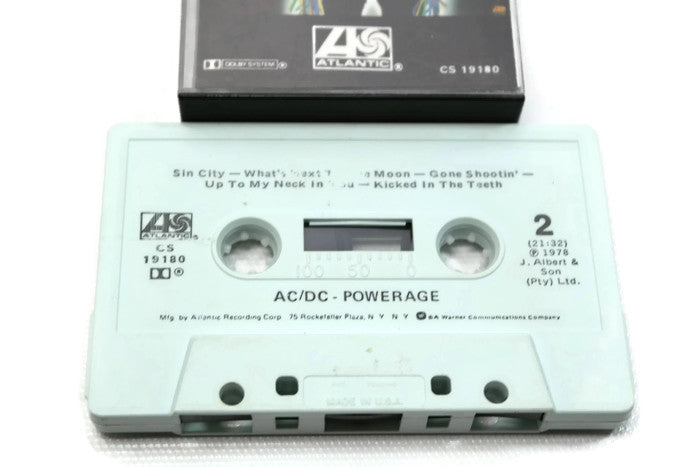 AC / DC - Vintage Cassette Tape - POWERAGE The Vintedge Co.