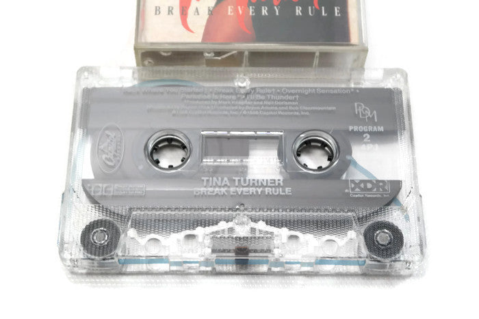 TINA TURNER - Vintage Cassette Tape - BREAK EVERY RULE The Vintedge Co.