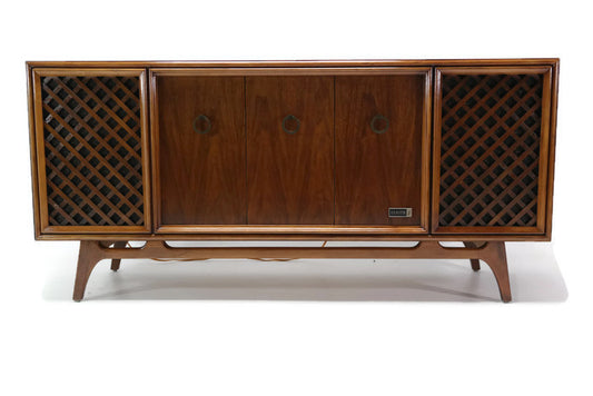 **SOLD OUT** ZENITH Mid Century Vintage Record Player Changer Stereo Console The Vintedge Co.