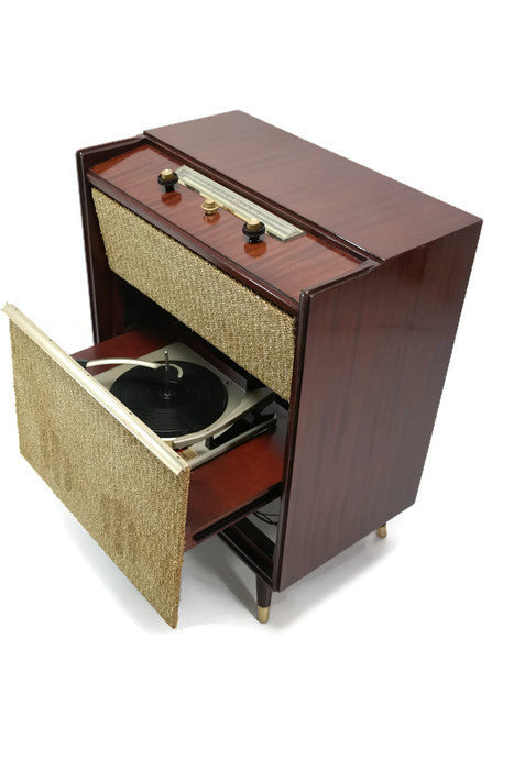 **SOLD OUT** SILVERTONE 50's Mid Century Record Player Changer High Fidelity Console The Vintedge Co.