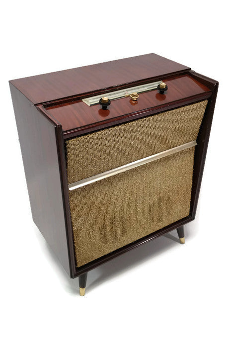 **SOLD OUT** SILVERTONE 50's Mid Century Record Player Changer High Fidelity Console The Vintedge Co.