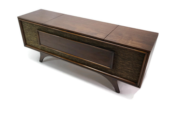 **SOLD OUT** The Vintedge Co™ - TURNTABLE READY SERIES™ - GE LONG-AND-LOW Modern Turntable Record Player Stereo Console The Vintedge Co.