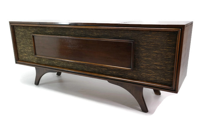 **SOLD OUT** The Vintedge Co™ - TURNTABLE READY SERIES™ - GE LONG-AND-LOW Modern Turntable Record Player Stereo Console The Vintedge Co.