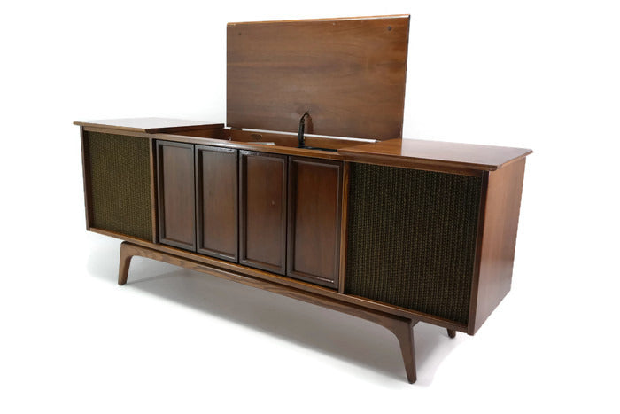 **SOLD OUT** SILVERTONE Mid Century Record Player Changer Stereo Console The Vintedge Co.