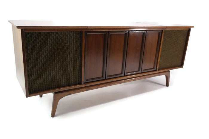 **SOLD OUT** SILVERTONE Mid Century Record Player Changer Stereo Console The Vintedge Co.