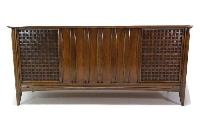 **SOLD OUT**  DuMONT Mid Century Vintage Record Player Changer Stereo Console The Vintedge Co.