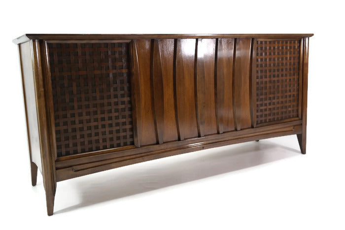 **SOLD OUT**  DuMONT Mid Century Vintage Record Player Changer Stereo Console The Vintedge Co.
