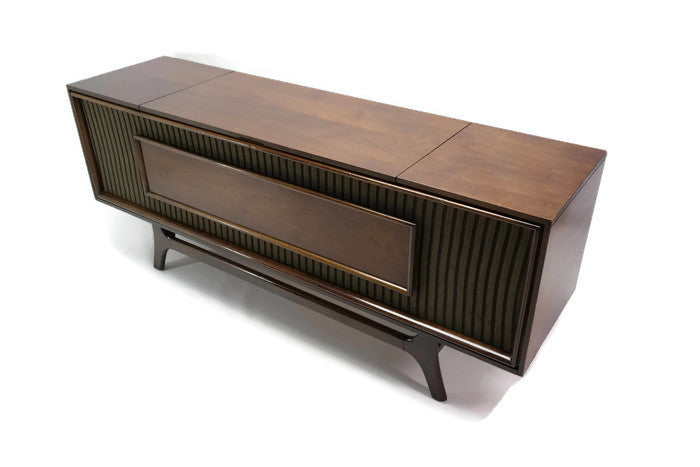 **SOLD OUT** GE Long and Low Record Player Changer Stereo Console The Vintedge Co.