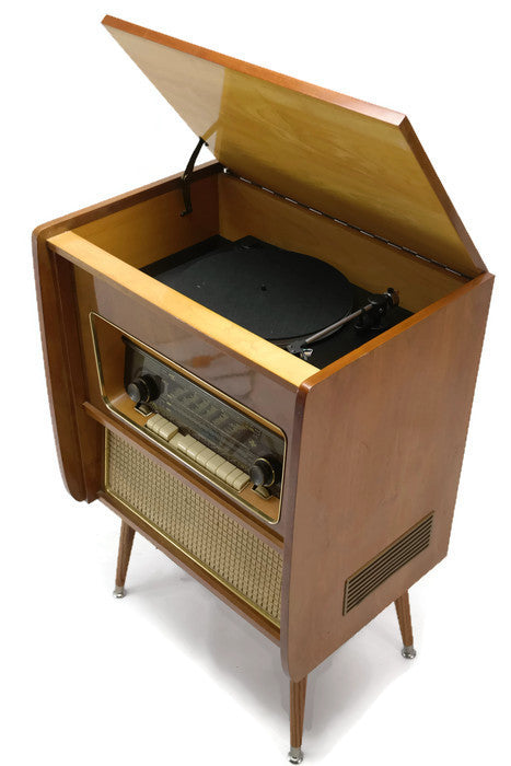 **SOLD OUT** The Vintedge Co™ - TURNTABLE READY SERIES™ - EMUD 50s 60s Modern Turntable Record Player HiFi Console The Vintedge Co.