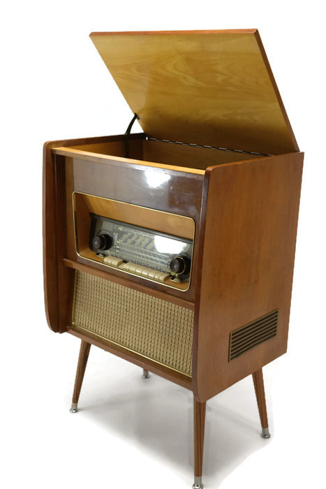 **SOLD OUT** The Vintedge Co™ - TURNTABLE READY SERIES™ - EMUD 50s 60s Modern Turntable Record Player HiFi Console The Vintedge Co.