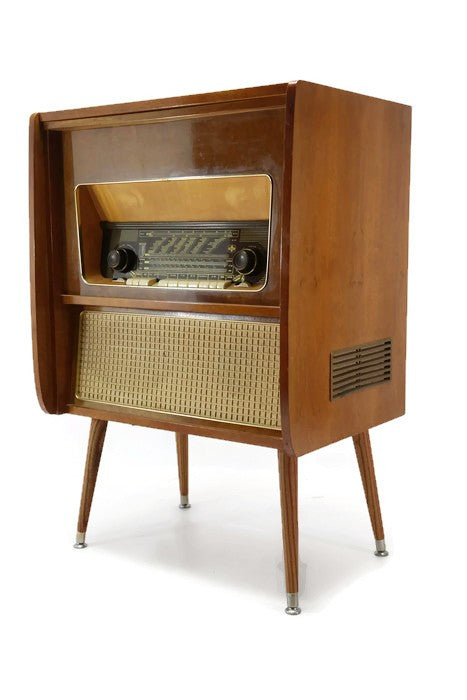 **SOLD OUT** The Vintedge Co™ - TURNTABLE READY SERIES™ - EMUD 50s 60s Modern Turntable Record Player HiFi Console The Vintedge Co.