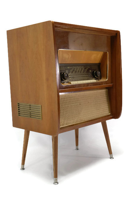 **SOLD OUT** The Vintedge Co™ - TURNTABLE READY SERIES™ - EMUD 50s 60s Modern Turntable Record Player HiFi Console The Vintedge Co.