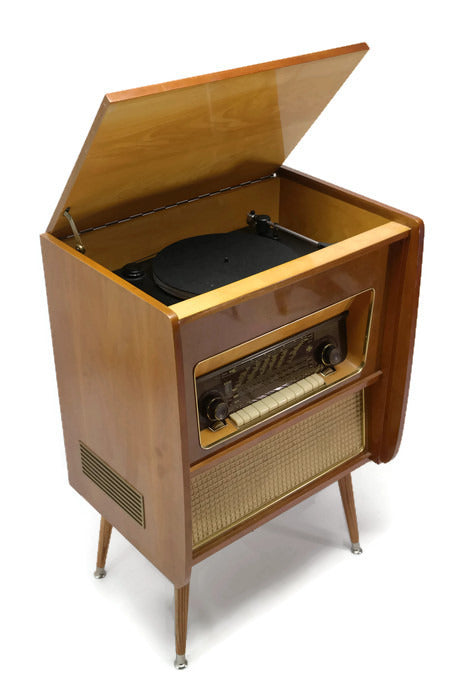 **SOLD OUT** The Vintedge Co™ - TURNTABLE READY SERIES™ - EMUD 50s 60s Modern Turntable Record Player HiFi Console The Vintedge Co.