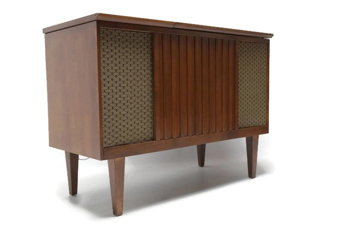 **SOLD OUT** DuMont Petite Mid Century Stereo Console Record Player Changer The Vintedge Co.