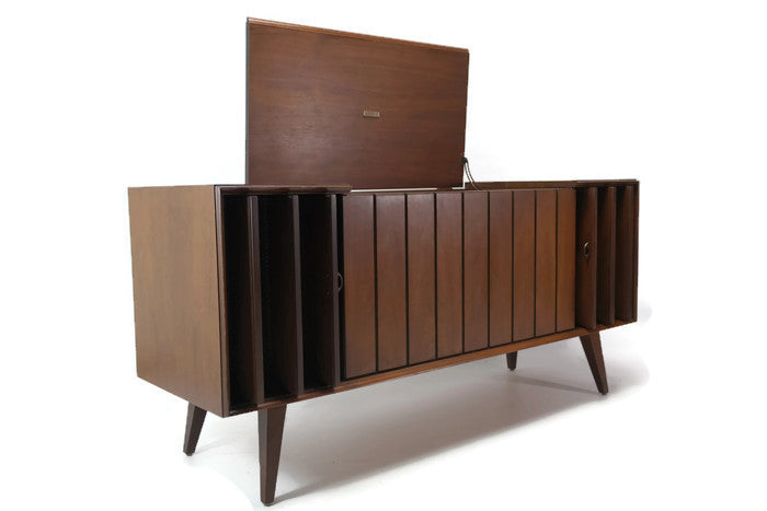 **SOLD OUT** 60's ZENITH LOUVER Door Stereo Console Record Player Changer The Vintedge Co.