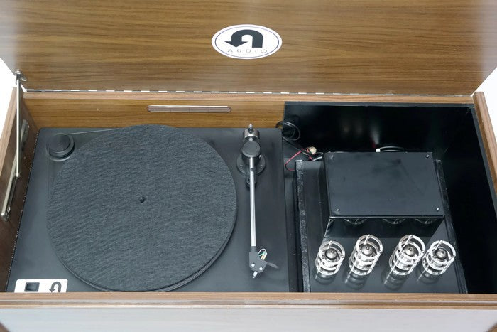 **SOLD OUT** The Vintedge Co™ - TURNTABLE READY SERIES™ - GRUNDIG 50s 60s Modern Turntable Record Player HiFi Console Cabinet The Vintedge Co.