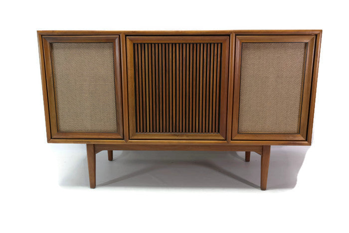 **SOLD OUT**  MOTOROLA 3-Channel Mid Century Record Player Changer Stereo Console The Vintedge Co.