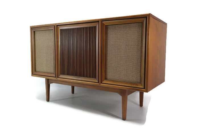 **SOLD OUT**  MOTOROLA 3-Channel Mid Century Record Player Changer Stereo Console The Vintedge Co.