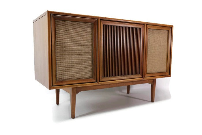 **SOLD OUT**  MOTOROLA 3-Channel Mid Century Record Player Changer Stereo Console The Vintedge Co.