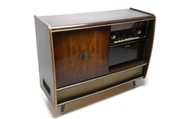 **SOLD OUT** BLAUPUNKT ARKANSAS Mid Century Record Changer Player Stereo Console w/Whiskey Bar The Vintedge Co.