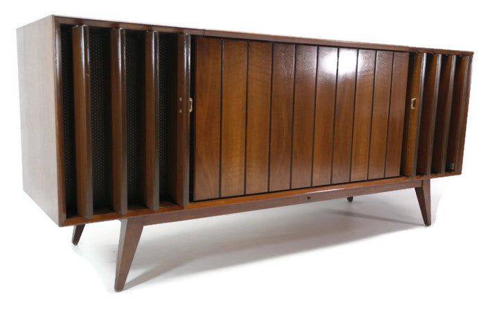 **SOLD OUT** 60s ZENITH DELUXE Louver Door HYBRID Record Player Changer Stereo Console The Vintedge Co.