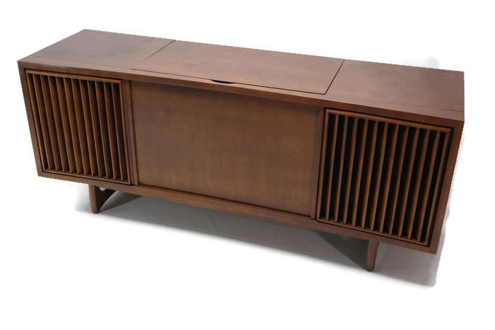 **SOLD OUT**  RCA Mid Century Curved Front Record Player Changer Stereo Console The Vintedge Co.