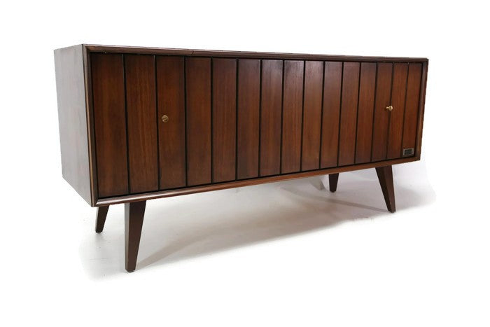 **SOLD OUT** 60's ZENITH LOUVER DOOR Mid Century Record Player Changer Stereo Console The Vintedge Co.