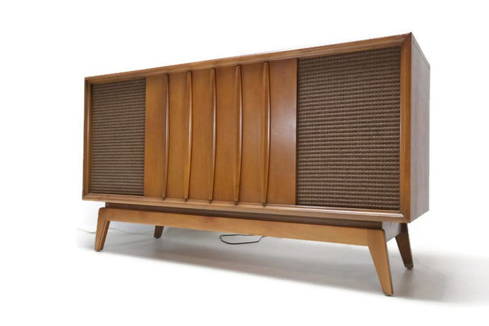 **SOLD OUT**  ADMIRAL Mid Century Record Player Changer Stereo Console AM FM  - Bluetooth The Vintedge Co.
