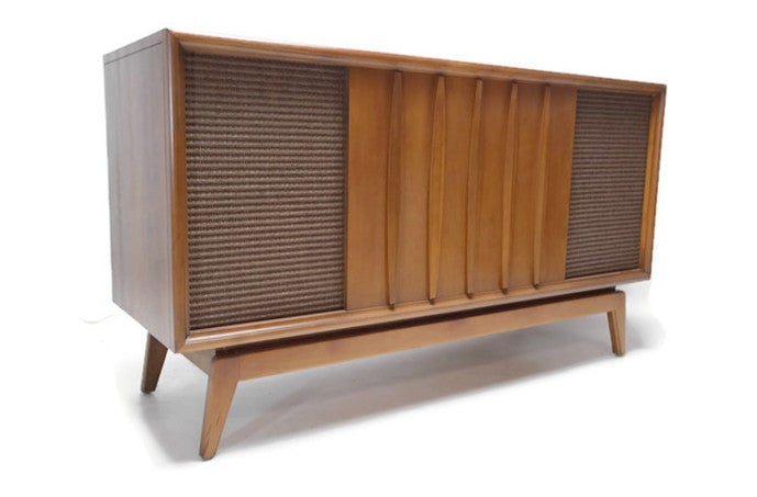 **SOLD OUT**  ADMIRAL Mid Century Record Player Changer Stereo Console AM FM  - Bluetooth The Vintedge Co.